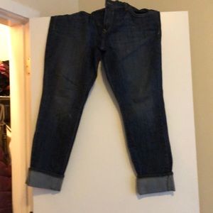 Dark wash denim jeans